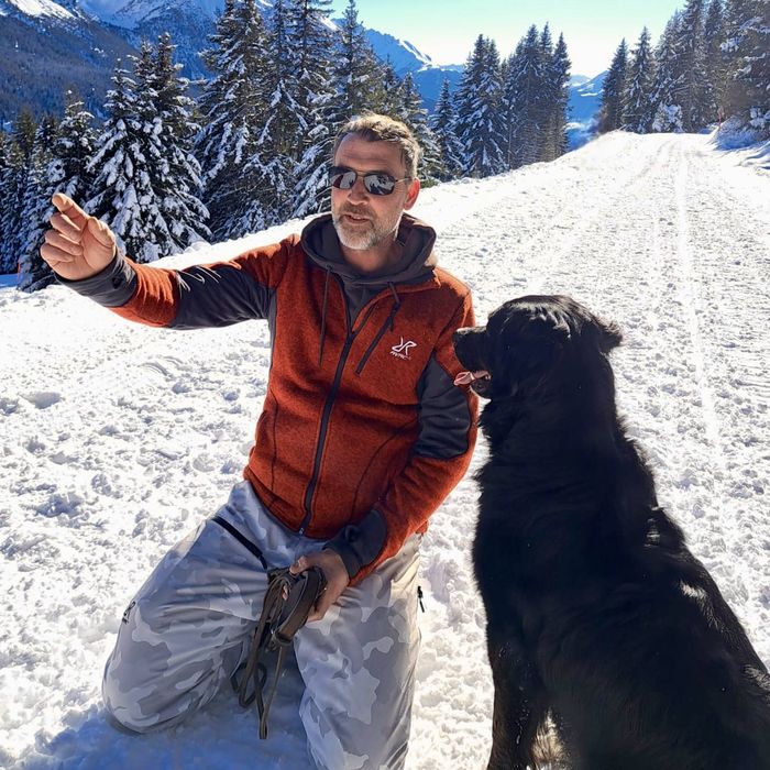 Andi mit Ayka im Schnee